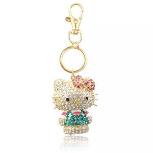 Hello Kitty Sanrio Pave 3D Bling Keychain
